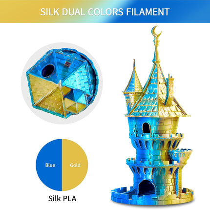 Silk Dual-Color PLA Filament