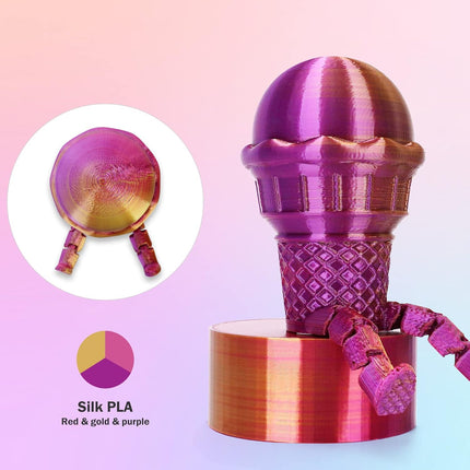 Silk Tri-Color PLA Filament