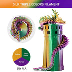 Dark Green & Purple & Yellow