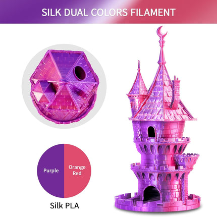 Silk Dual-Color PLA Filament