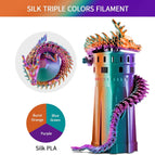 Purple & Blue Green & Burnt Orange