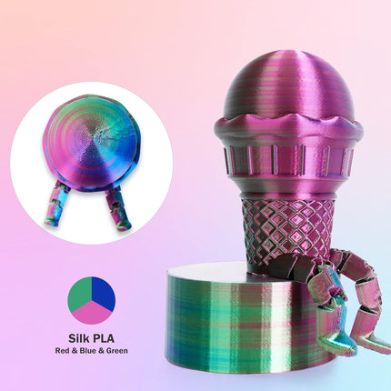 Silk Tri-Color PLA Filament