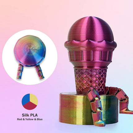 Silk Tri-Color PLA Filament