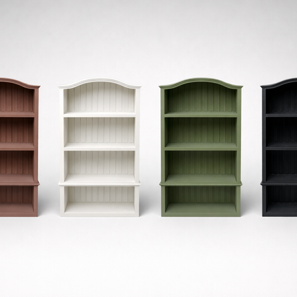 Miniature Arched Beadboard Bookshelf