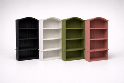 Miniature Arched Beadboard Bookshelf