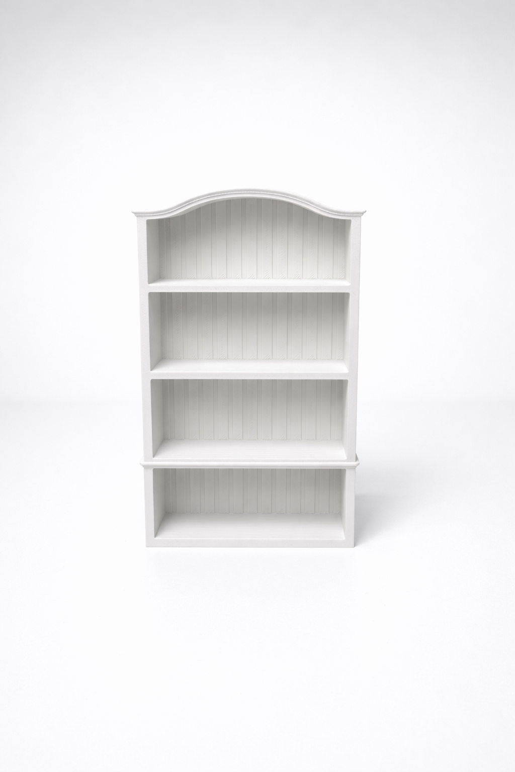 Miniature Arched Beadboard Bookshelf