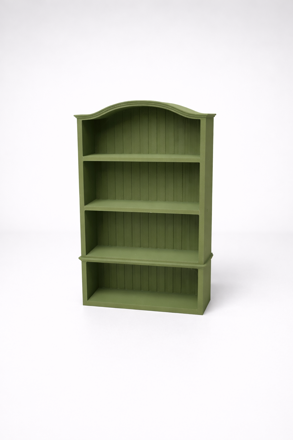 Miniature Arched Beadboard Bookshelf