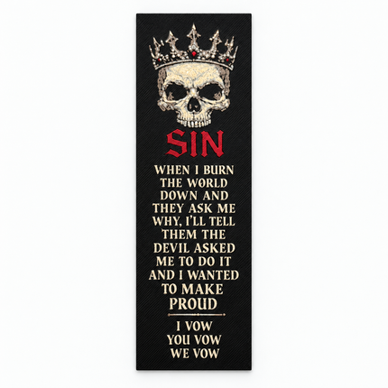 Crowned in Sin – Sin Bookmark