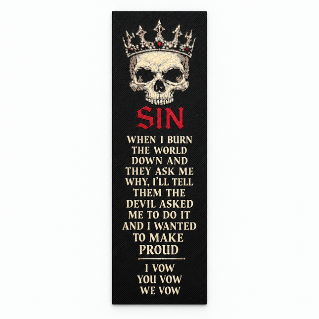 Crowned in Sin – Sin Bookmark