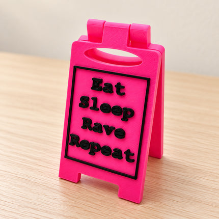 Eat Sleep Rave Repeat - Pink