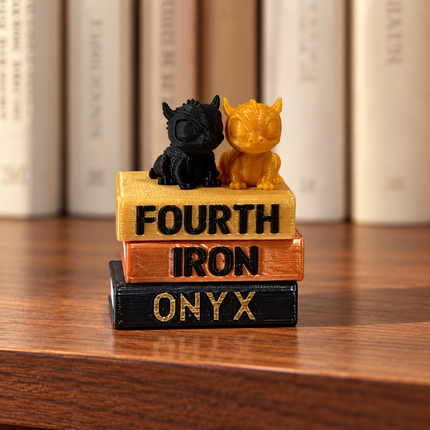 Empyrean miniature 3D printed book stack