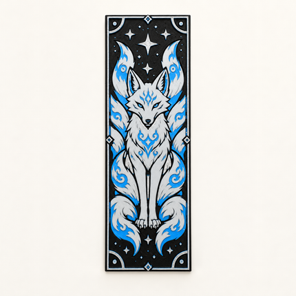 Frostfire – Blue Kitsune Bookmark