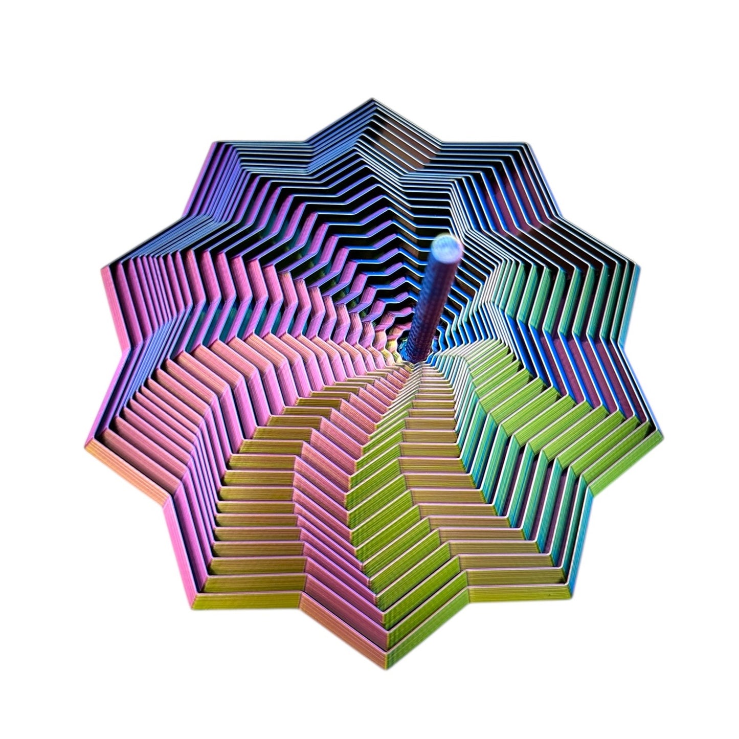 3D Printed Expanding Fidget Star - Sensory Fidget with Handle