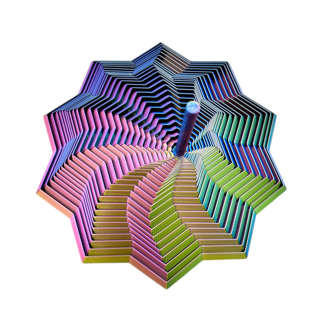 3D Printed Expanding Fidget Star - Sensory Fidget with Handle