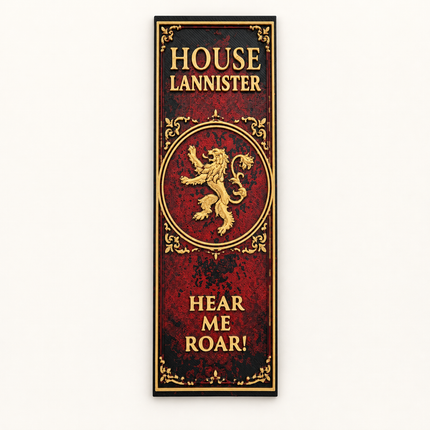 Golden Lion — Fantasy House Bookmark