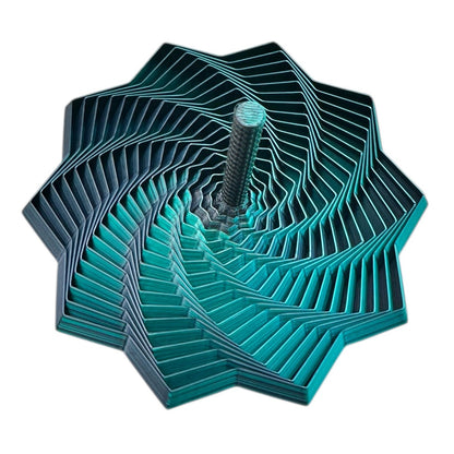 3D Printed Expanding Fidget Star - Sensory Fidget with Handle