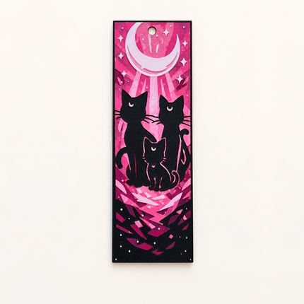 Lunar Cats – Celestial Guardian Bookmark