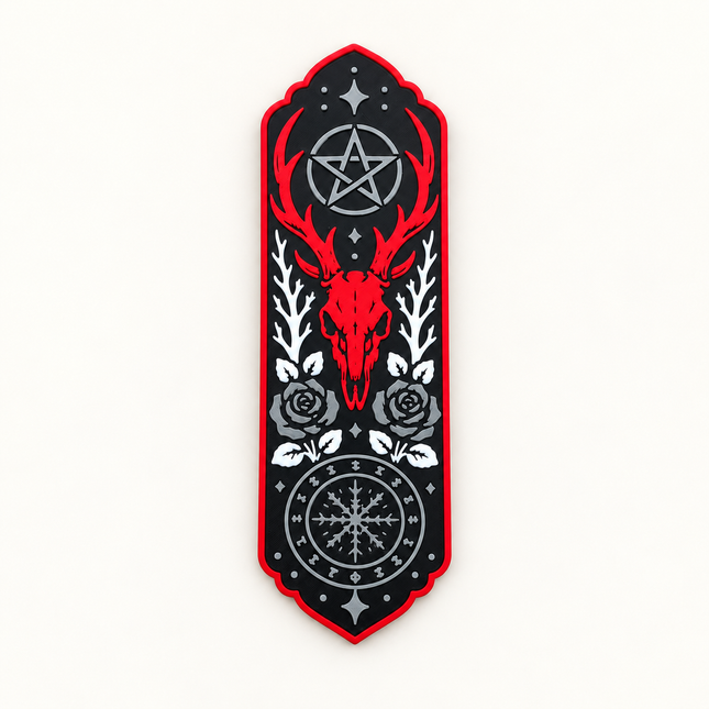 Midnight Ritual – Occult Skull Bookmark