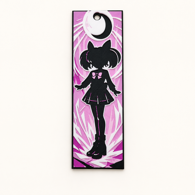 Pink Moon Heir – Celestial Guardian Bookmark