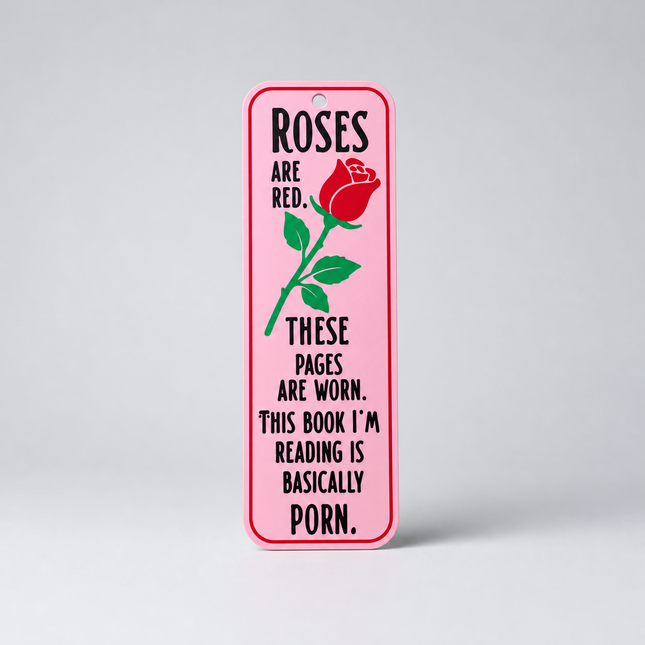 Roses & Red Flags – Spicy Romance Bookmark