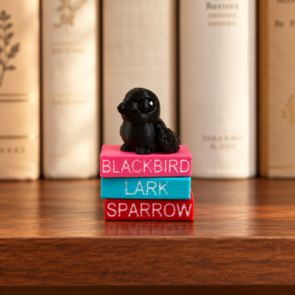 Ruinous Love miniature 3D printed book stack