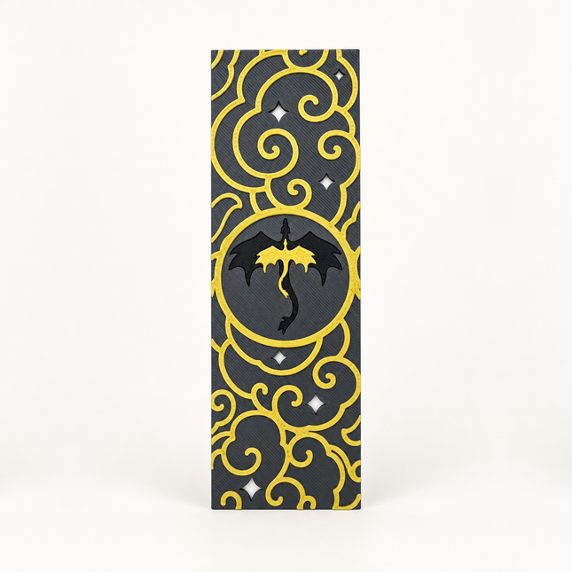 Vertical 3D-Printed Bookmark on Off-White-8