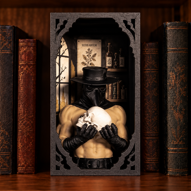Plague Doctor Book Nook