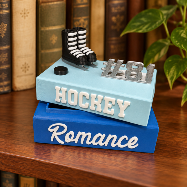 Hockey Romance Book Box — Oleon3D bookish shelf decor