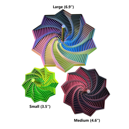 3D Printed Expanding Fidget Star - Sensory Fidget with Handle