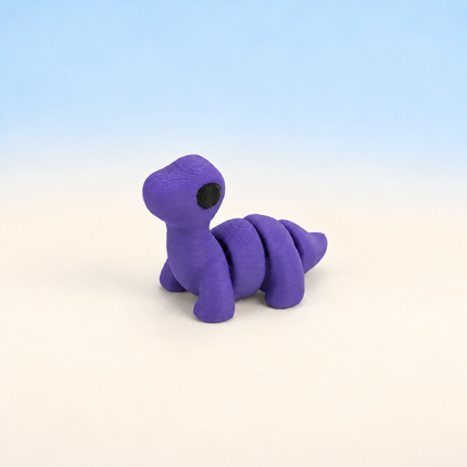 Micro Dinosaurs miniature in Purple, individual variant photo.