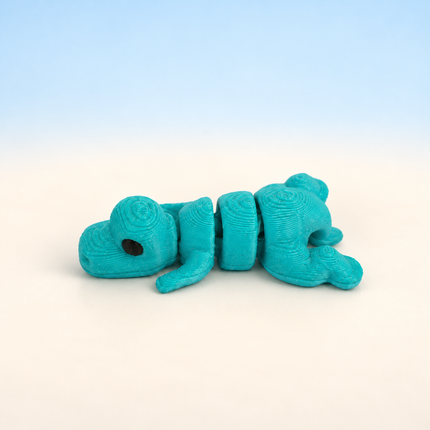 Micro Dinosaurs miniature in Turquoise, individual variant photo.