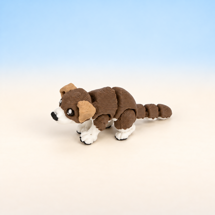 Micro Dog miniature in Brown, individual variant photo.