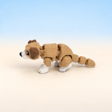 Micro Dog miniature in Tan, individual variant photo.
