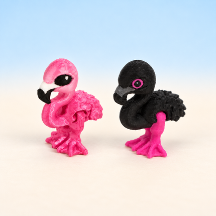 Micro Flamingo miniatures displayed together; group photo showing the available options.