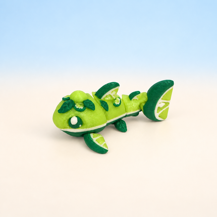 Micro Citrus Shark miniature in Lime, individual variant photo.