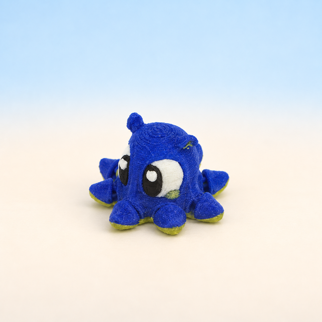 Micro Octopus miniature in Blue, individual variant photo.