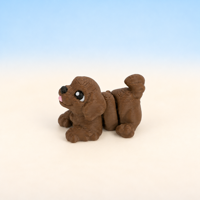 Micro Puppy miniature in Brown, individual variant photo.