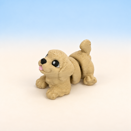 Micro Puppy miniature in Cream, individual variant photo.