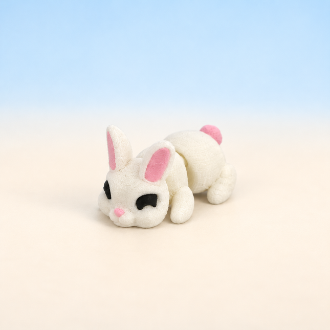 Micro Rabbit miniature in White, individual variant photo.