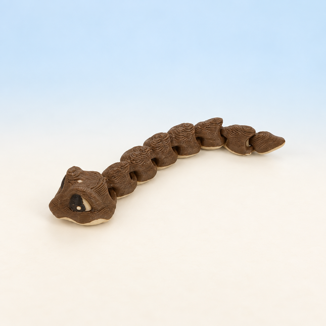 Micro Snake miniature in Brown, individual variant photo.