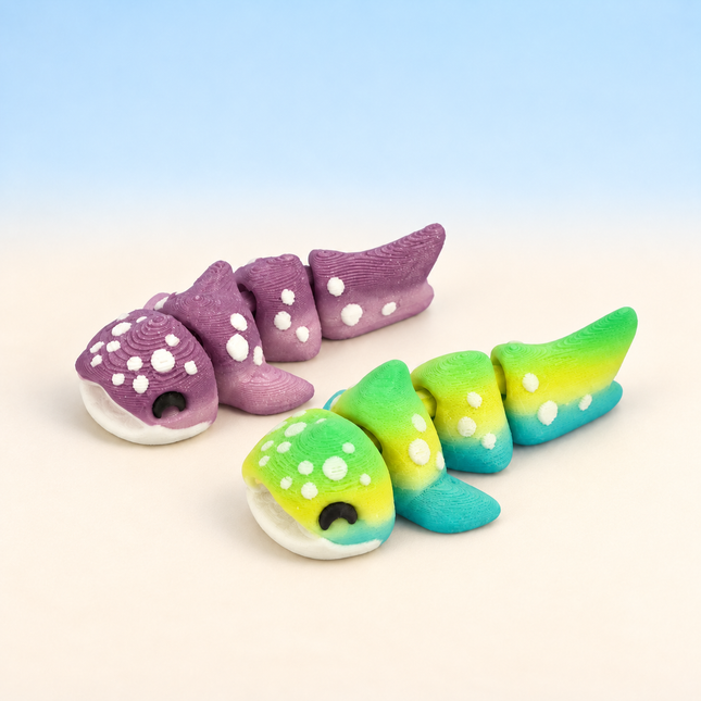 Micro Whale Sharks miniatures displayed together; group photo showing the available options.