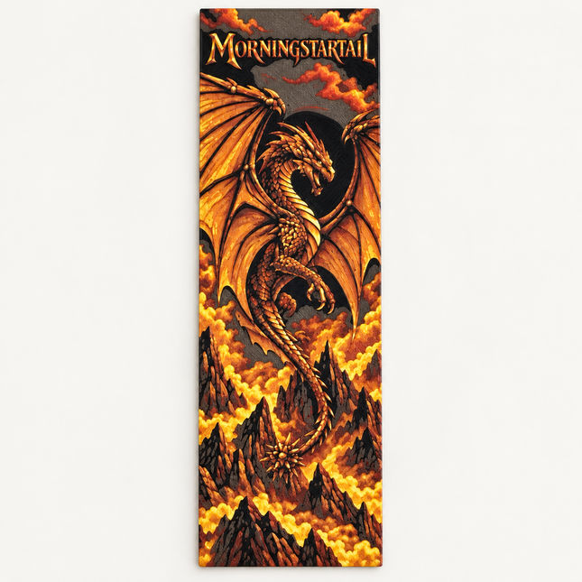 morningstartail orange bookmark