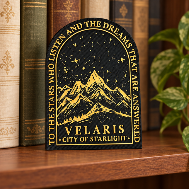 Stars Who Listen Plaque — Oleon3D bookish shelf decor