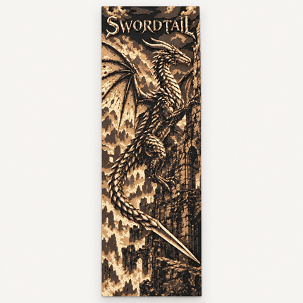 swordtail brown bookmark
