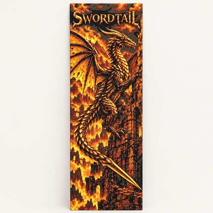 swordtail orange bookmark